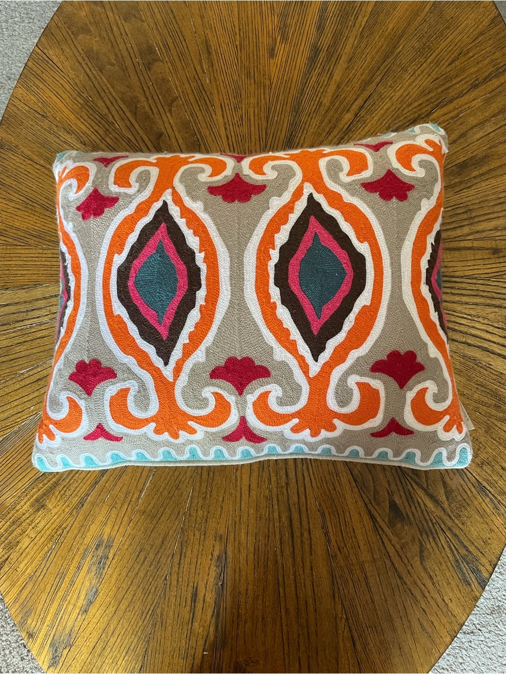 Nina Home by Nina Campbell Boho Embroidered Accent Pillow